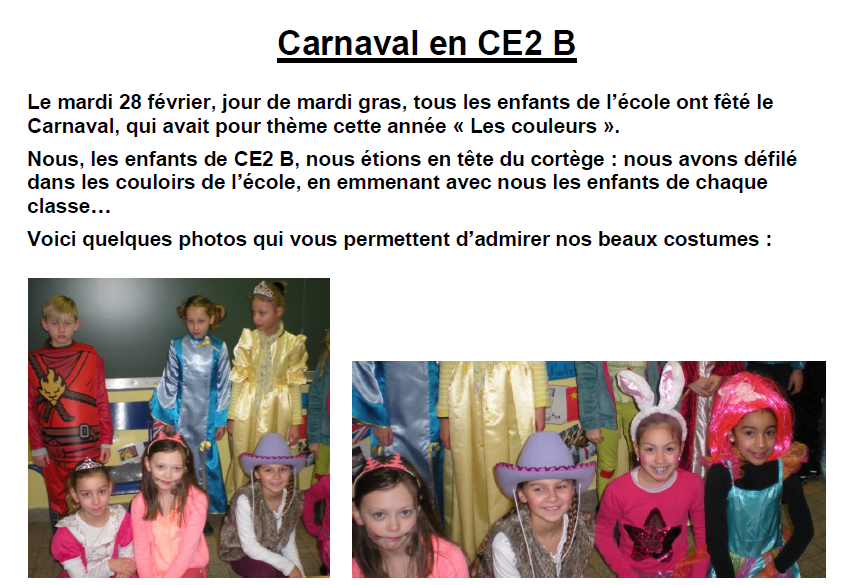 Carnaval CE2B
